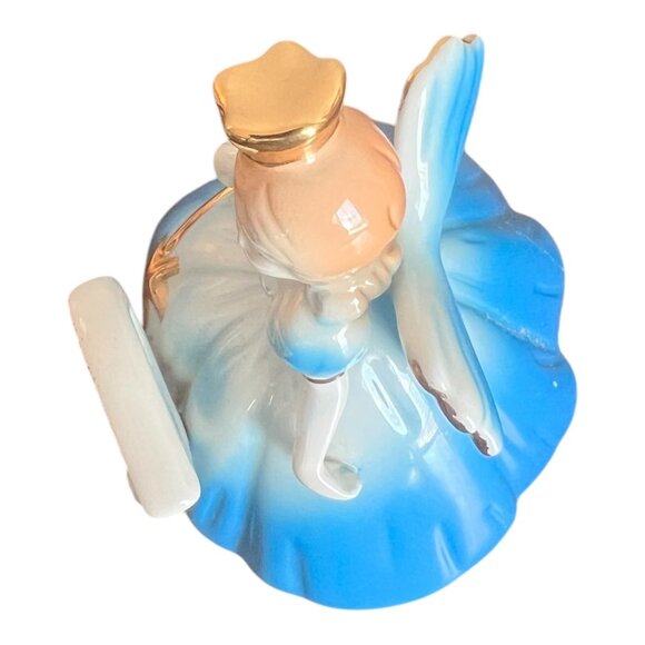 Vintage Josef Originals Birthday Girl Angel Age 9 Figurine Porcelain 5" Hand-Pai - Picture 5 of 7